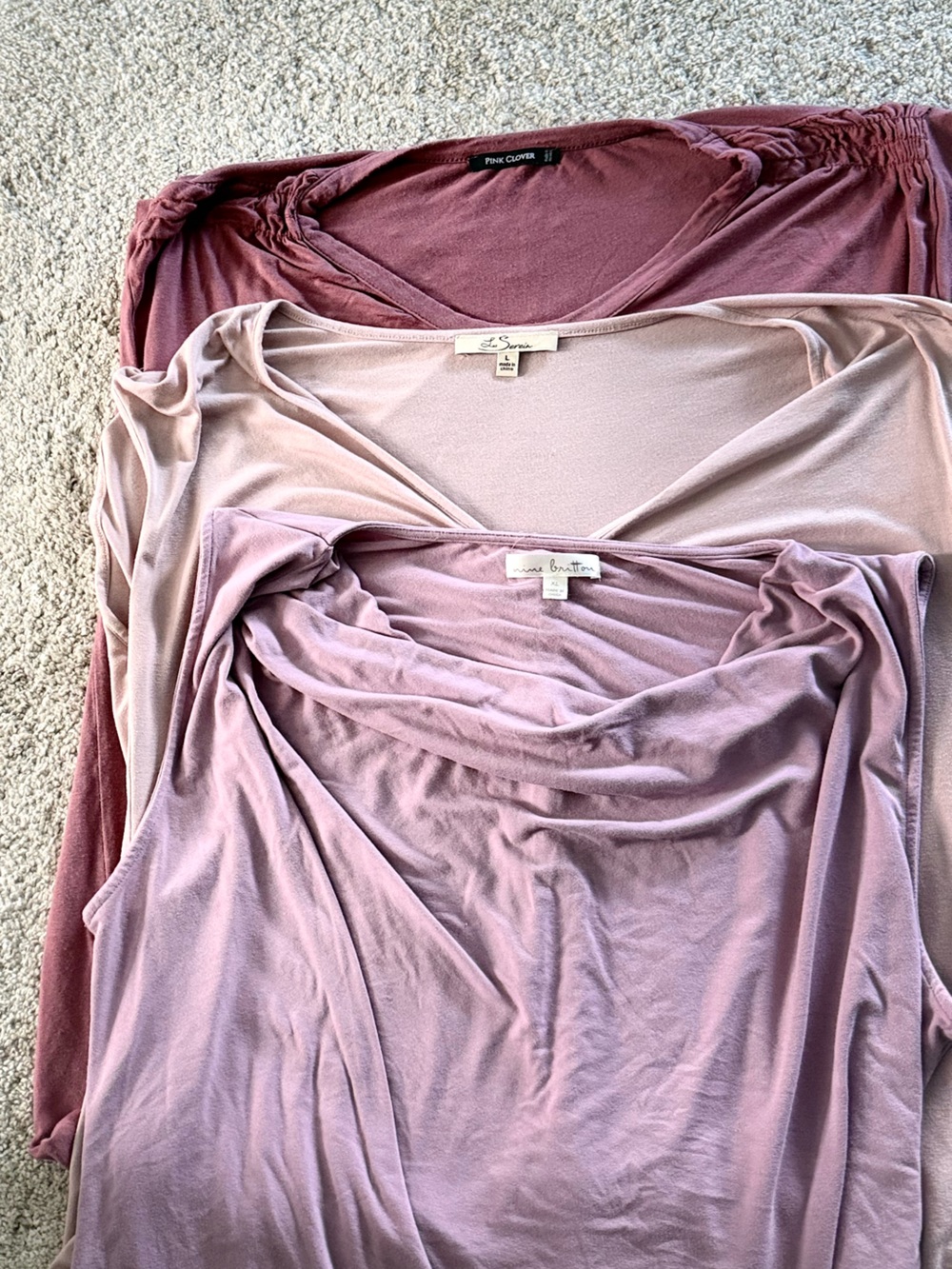 Set of 3 Knit Tops - Good Condition - Size L & XL